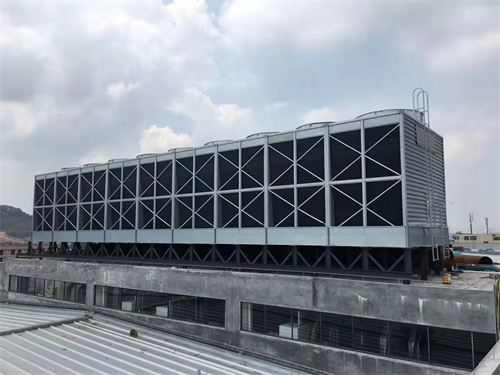 簡析圓形逆流式玻璃鋼冷卻塔的布局特征,圓形逆流式冷卻塔